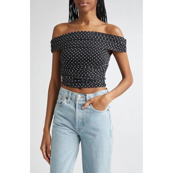 ALICE + OLIVIA Isadola Off-the-Shoulder Top - Picture 4 of 14